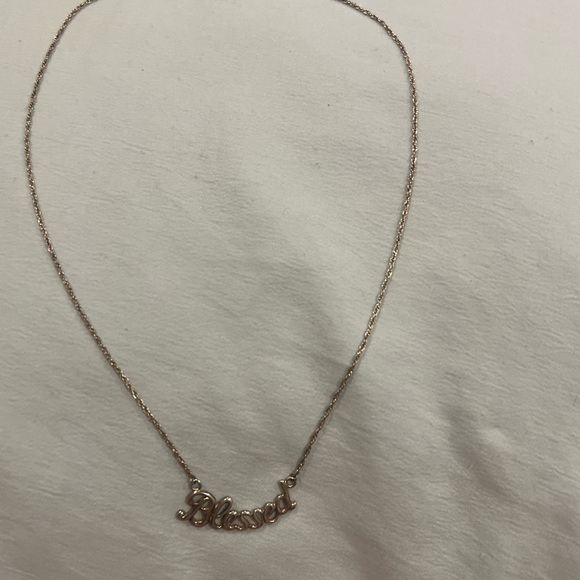 925 Silver 'Blessed' Necklace - Picture 10 of 14